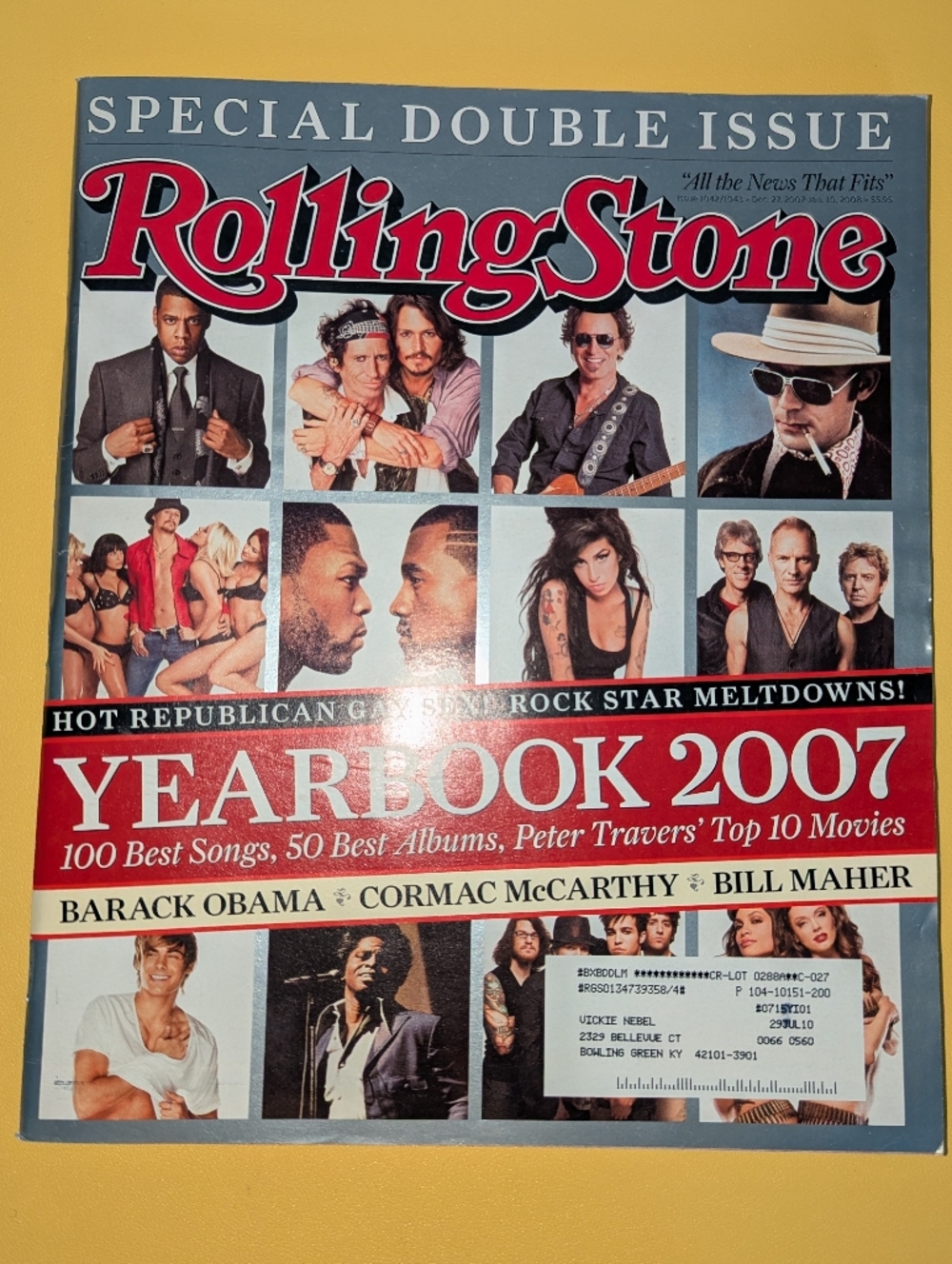 Rolling Stone Issue 1042/1043 December 27, 2007 -January 10, 2008 Double Issue
